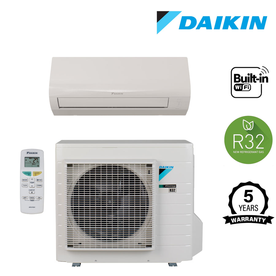 Daikin FTXF Sensira Wall Mounted Single Split Air Conditioner System with WiFi