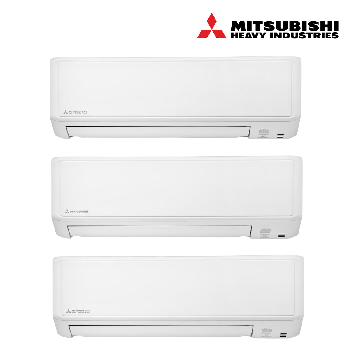 Mitsubishi Multi Wall Mounted Premium 3 Unit Split Air Conditioner with Heat Pump & WiFi