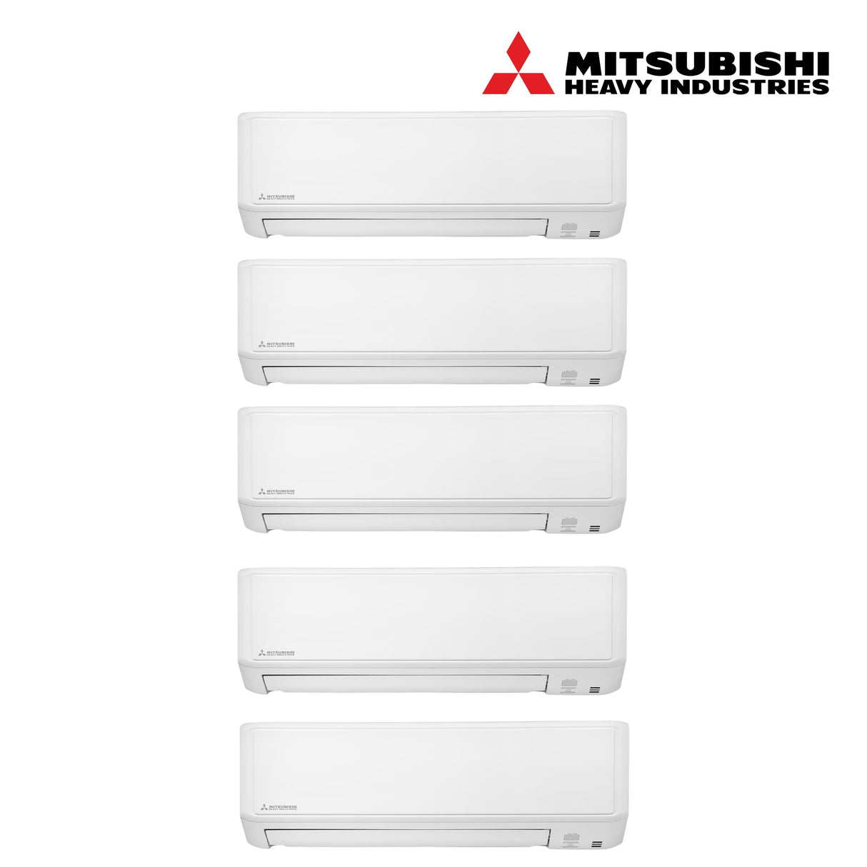 Mitsubishi Multi Wall Mounted Premium 5 Unit Split Air Conditioner with Heat Pump & WiFi