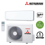 Mitsubishi White Wall Mounted Premium Single Split Air Conditioner with Heat Pump and WiFi