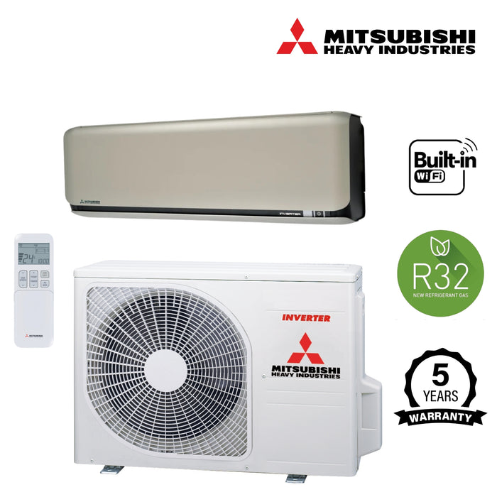 Wall Mounted Titanium Air Conditioner with Built-In WiFi System