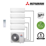 Mitsubishi Multi Wall Mounted Premium 4 Unit Split Air Conditioner with Heat Pump & WiFi