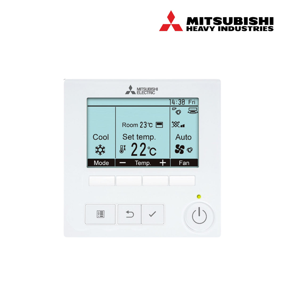 Mitsubishi Ceiling Cassette Air Conditioner System with Heat Pump 4-Way Split AC Unit